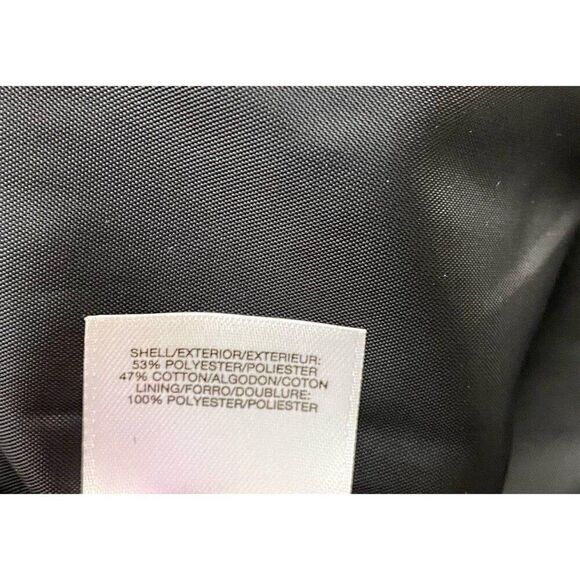 Anne Klein Seersucker Blazer Women's 14 LARGE Red Black Open-Front Mandarin‎ NEW - Picture 10 of 15